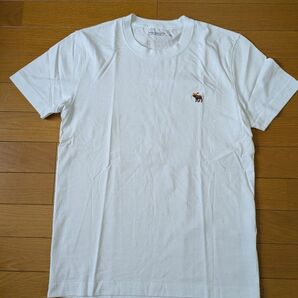 アバクロ ポリッシュシグネチャーTシャツ メンズS 白