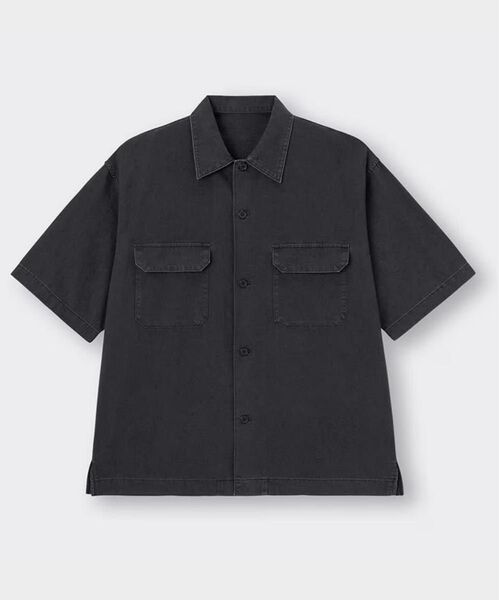XL*gu*ライトデニムオーバーサイズワークシャツ