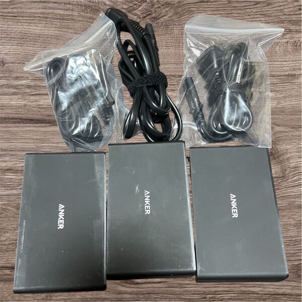 USB急速充電器 Anker PowerPort 10 / 60W 10ポート 3個セット USB-Cケーブル付き