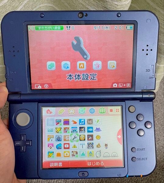 最終値下げ。Newニンテンドー3DS LL メタリックブルー