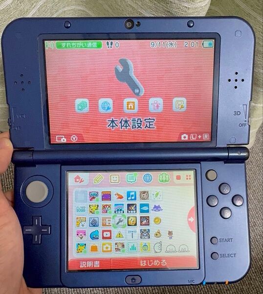 最終値下げ。Newニンテンドー3DS LL メタリックブルー