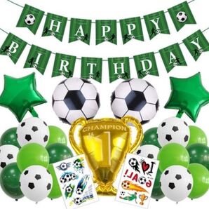 バースデー 誕生日 バルーン 風船 サッカー 飾り バースデーフォト
