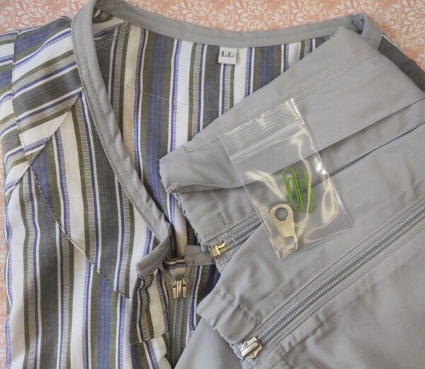 【未使用・送料込み】介護つなぎ服 前開きフルオープン LLサイズ ブルー 【つなぎパジャマ 上下続き服】