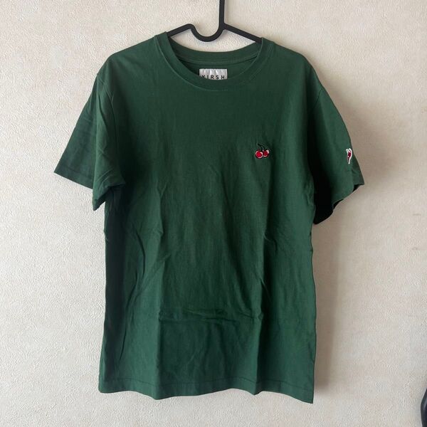 KIRSH 半袖Tシャツ ワンポイント チェリー 刺繍