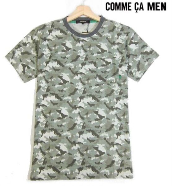 コムサメン カモフラ柄 半袖Tシャツ COMME CA MEN