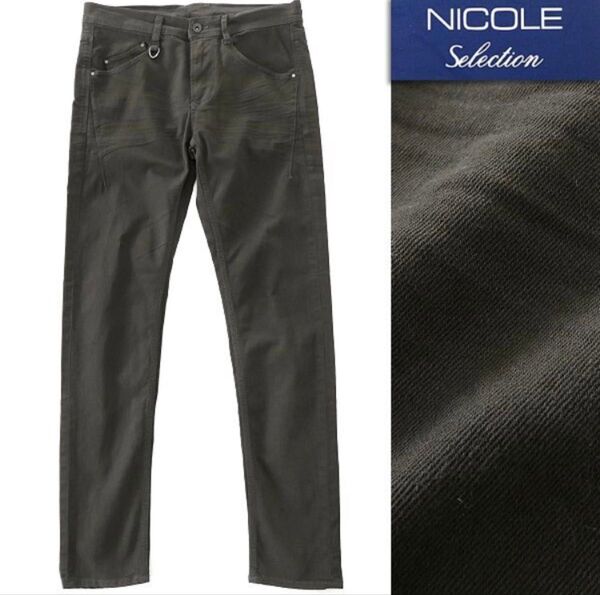 ニコル セレクション スリム テーパード ストレッチ デニムライク パンツ NICOLE Selection ジーンズ メンズ