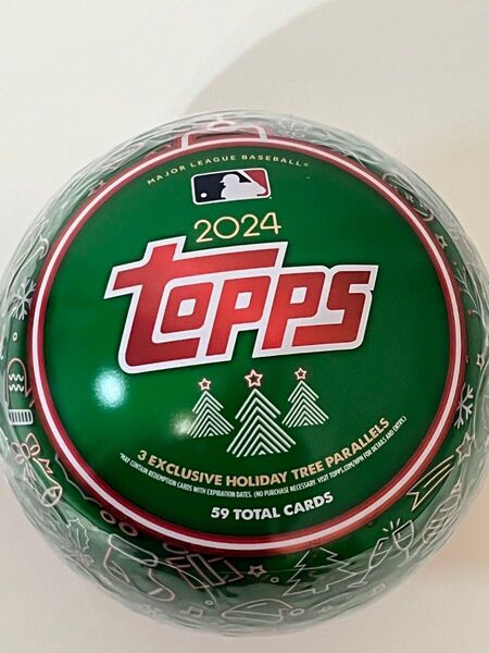 MLB Topps カード 2024年版 ホリデー缶