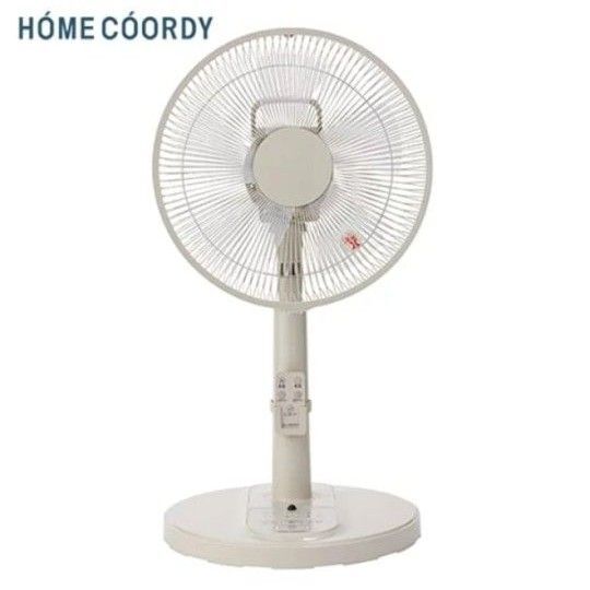 扇風機 左右首振り リビング リモコン式 AC タイマー付き シンプル タイマー クール用品 5枚羽根 Sマーク 静か グレージュ