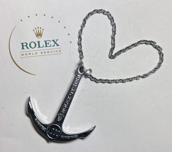 ロレックス ROLEX サブマリーナ 付属品 純正 イカリ 錨 アンカー 16610 14060 300m/1000 チェーン付き