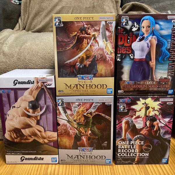 ONE PIECE フィギュア まとめ売り 5点 MANHOOD BATTLE RECORD DXF Grandista