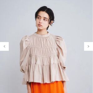 完売 Diagramダイアグラム フリル ギャザー ティアード ブラウス シャツ