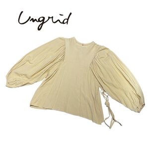 Ungrid アングリッド ショルダータックブラウス イエロー