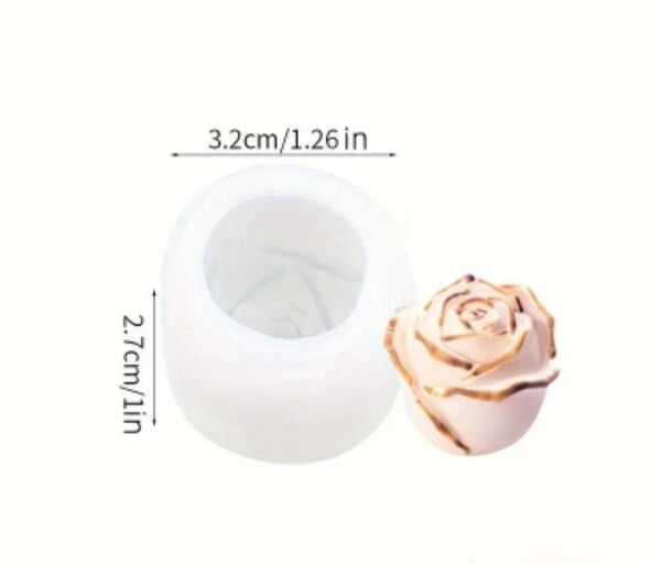 ハンドメイド用シリコンモールド☆立体ミニ薔薇
