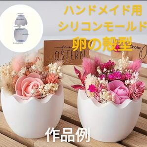 ハンドメイド用シリコンモールド☆卵の殻型