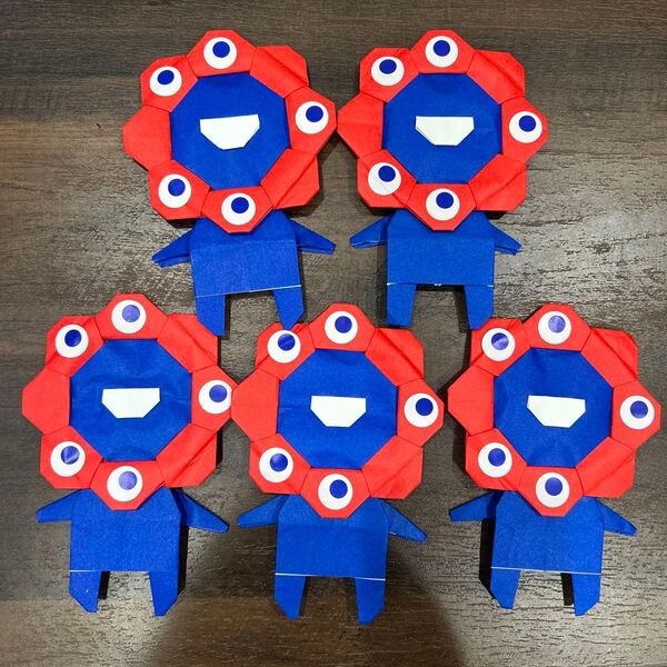 折り紙 ミャクミャク風 大阪万博 壁面飾り ハンドメイド