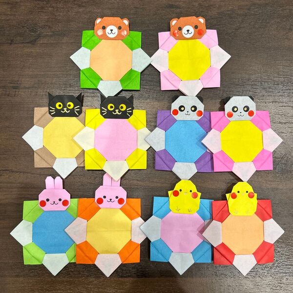 折り紙 メダル メッセージカード ハンドメイド 壁面飾り 保育園 幼稚園 施設