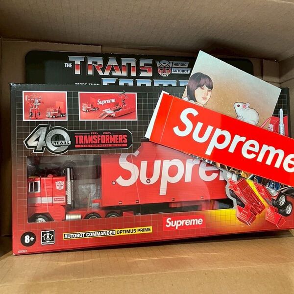 Supreme x Transformers G1 Optimus Prime Figure "Red