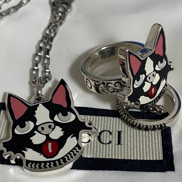 GUCCI ボスコ&オルソSet ネックレス リング 刻印12 サイズ11号