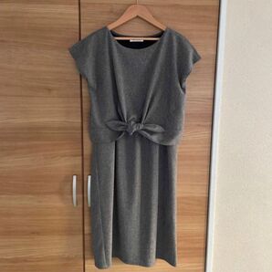 授乳服 ワンピース ミルクティー