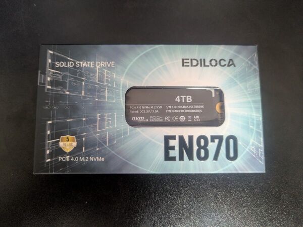 Ediloca EN870 SSD 4TB PCIe 4.0 NVMe M.2 2280