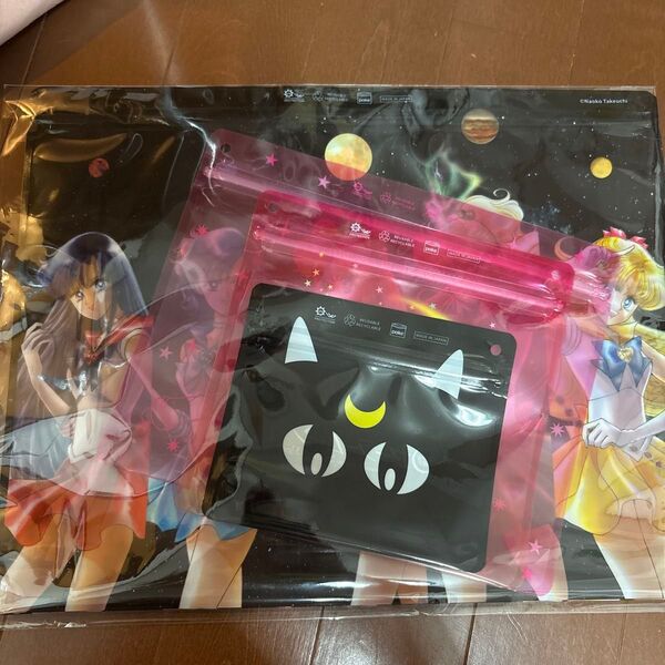 美少女戦士セーラームーン pake ジッパーバッグ 新品 4枚セット ポーチ