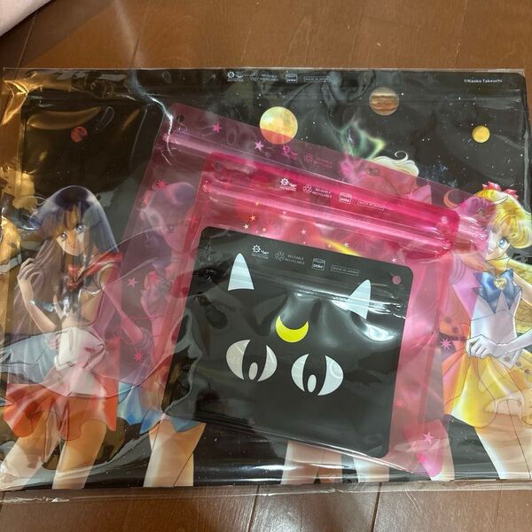 美少女戦士セーラームーン pake ジッパーバッグ 新品 4枚セット ポーチ