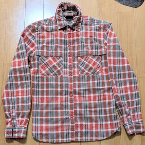 【美品レア】Mountain HARD WEAR 長袖チェックシャツ 胸刺繍サイズ S メンズ