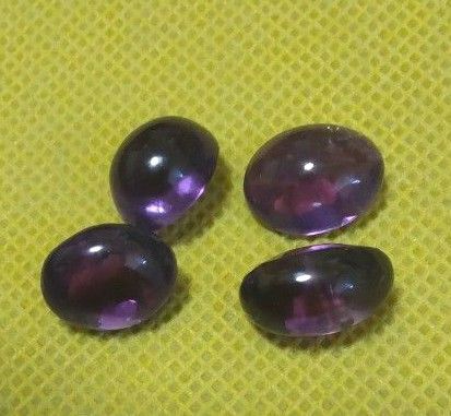 アメジスト 4点まとめ 28.35ct カボション ルース 天然石 裸石