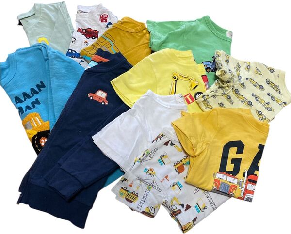 子供服 キッズ 男の子 トミカ GAP 半袖Tシャツ 長袖シャツ 車 はたらくくるま 90~110 11枚まとめ売り