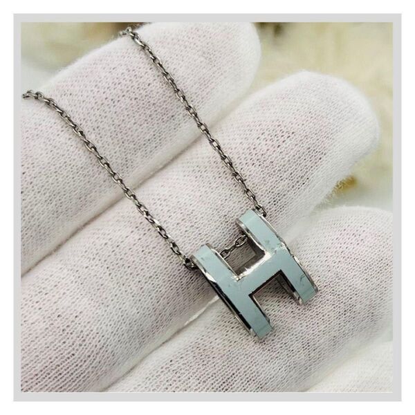 HERMES エルメス ポップアッシュ ネックレス ピンク系 メタル ネックレス アクセサリー SV925