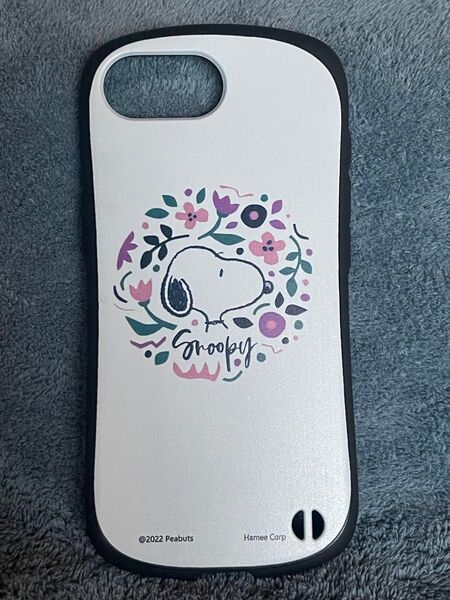 iPhone16e ケース スヌーピー 花