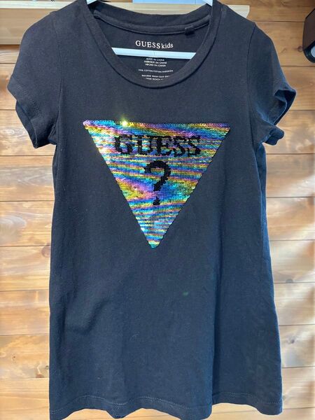 GUESS ゲス Tシャツ キッズ 8 130 半袖 黒