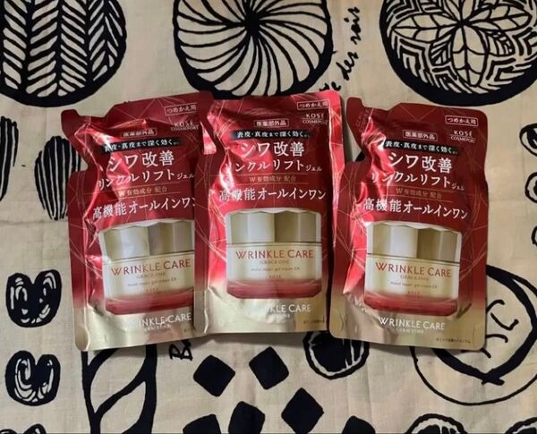 グレイスワン リンクルケア モイストリペア ジェルクリームEXつめかえ用 90g×3袋 コーセーコスメポート