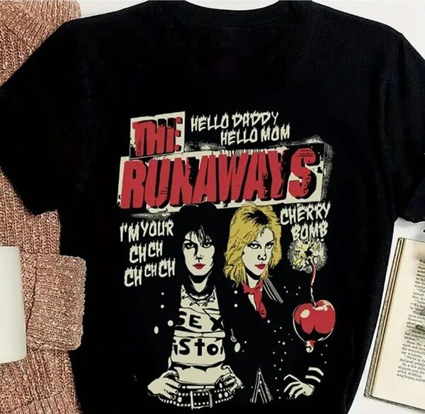 runaways ランナウェイズ ジョーンジェット シェリーカリー バンドTシャツ