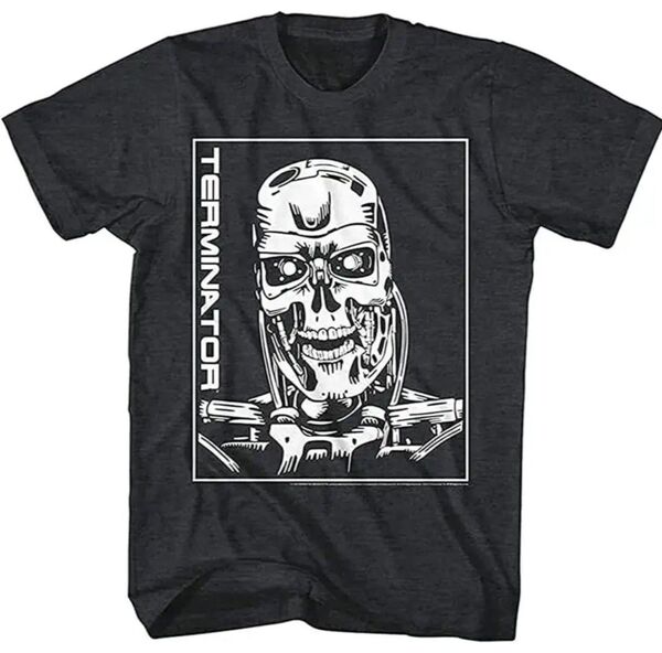 ターミネーター Tシャツ ムービー 映画 アーノルドシュワルツェネッガー 洋画 スカル 黒 ブラック 半袖