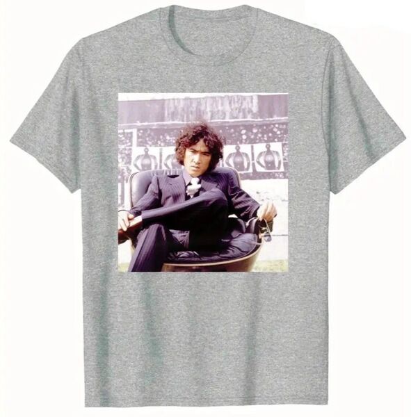 松田優作 蘇る金狼 Tシャツ グレー 灰色