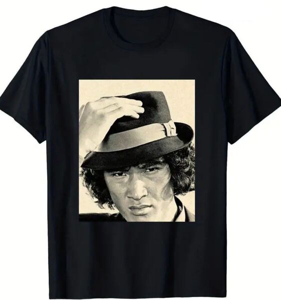 松田優作 探偵物語 ムービーTシャツ 映画 Tシャツ 半袖Tシャツ ハードボイルド 黒地 ブラック