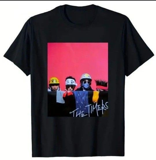 タイマーズ バンドTシャツ thetimers 忌野清志郎 RCサクセション 黒 ブラック ロック ミュージック