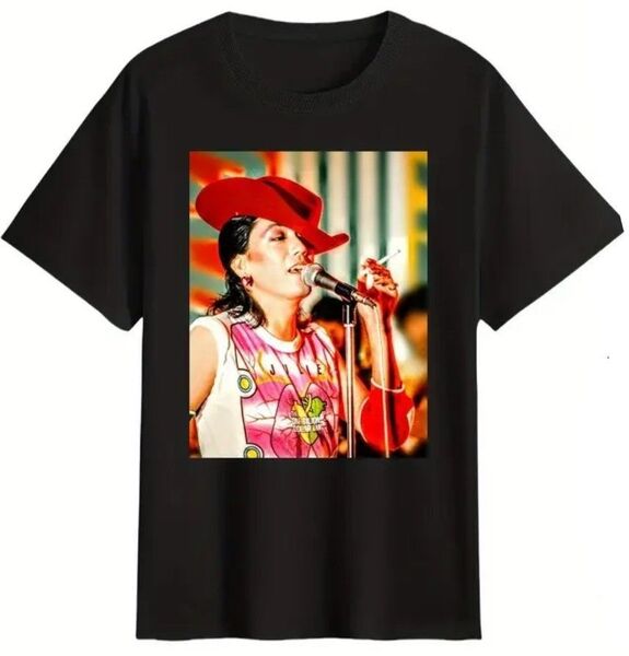 沢田研二 ジュリー Tシャツ 黒 ブラック 昭和レトロ 歌謡曲 歌手 俳優 セクシー