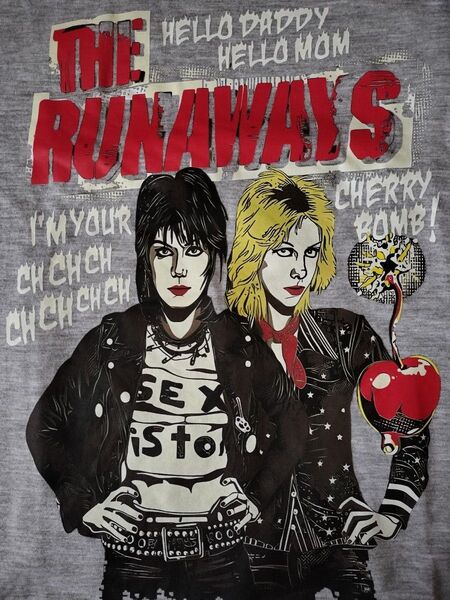 runaways ランナウェイズ ジョーンジェット シェリーカリー バンドTシャツ
