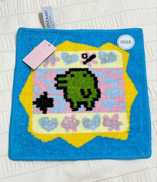 新品 フェイラー たまごっち ハンカチ ブルー