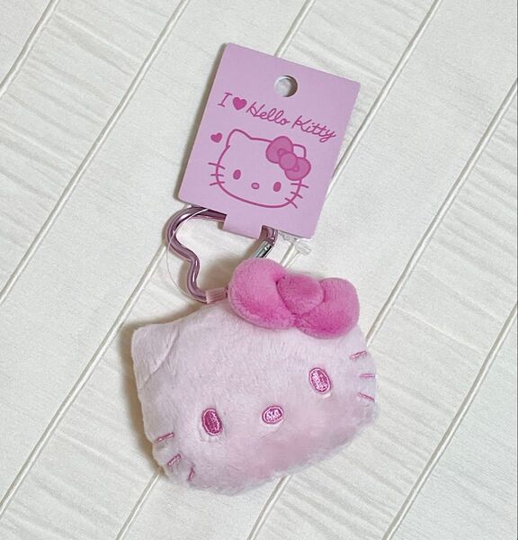新品 サンリオ ハローキティフェイス形マスコットホルダー ピンク