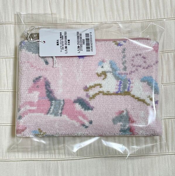 新品 フェイラー ラブラリーモクバ ティッシュポーチ ピンク