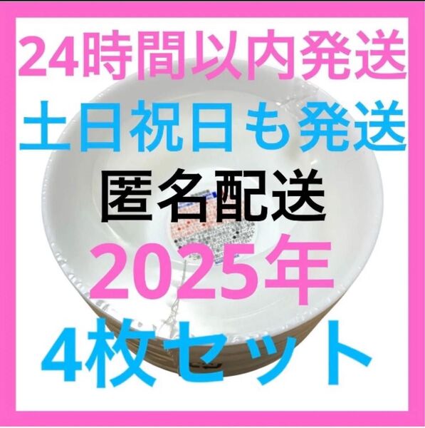 最安値 2025 ヤマザキ春のパンまつり デリシャスボウル 新品未使用 パン祭り 白い皿 4枚セット アルク フランス 点数シール
