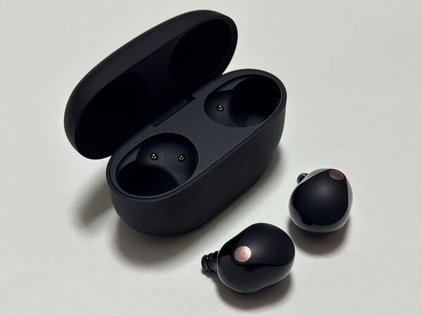 【超美品】SONY WF-1000XM5(B)海外版 最新モデル ブラック ワイヤレスノイズキャンセリングイヤホン Hi-Res