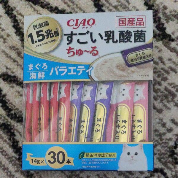 いなば チャオ CIAO すごい乳酸菌 ちゅ~る まぐろ・海鮮バラエティ SC-382(14g×30本)