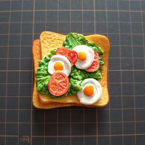 食パンモチーフのマグネット 食品サンプル