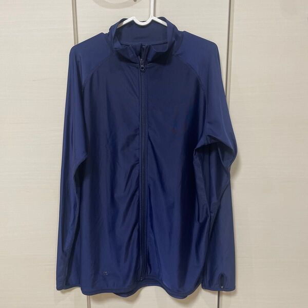 【ポンタペス】ラッシュガード 、メンズXL、 長袖 、 UVカット、 紫外線対策 、紺、ネイビー