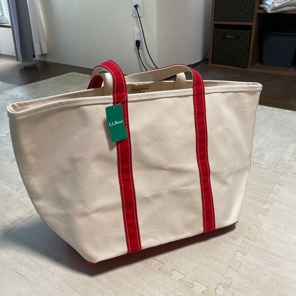 新品 ビーントート LLBEAN トートバッグ エルエルビーン レッド ラージサイズ