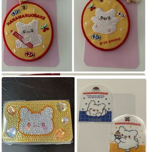 はなまるおばけ キャンディ&缶ケース追加!刺繍ワッペンキーホルダーとキラぷるステッカー2種類